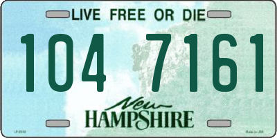NH license plate 1047161