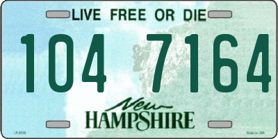 NH license plate 1047164