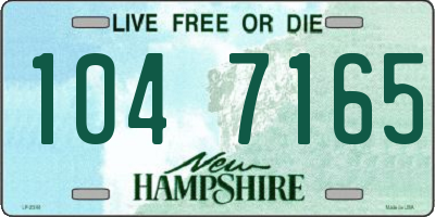 NH license plate 1047165