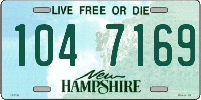 NH license plate 1047169