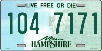 NH license plate 1047171