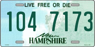 NH license plate 1047173