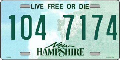 NH license plate 1047174