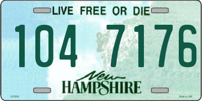 NH license plate 1047176