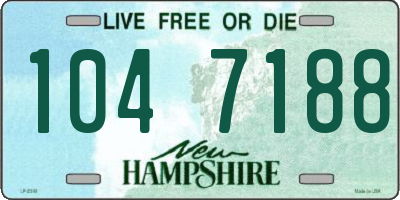 NH license plate 1047188