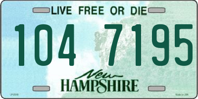 NH license plate 1047195