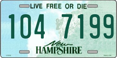 NH license plate 1047199