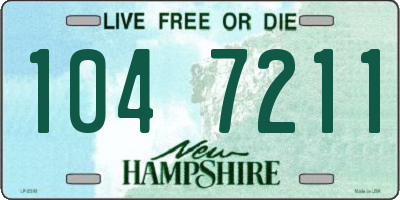 NH license plate 1047211