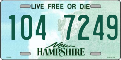 NH license plate 1047249
