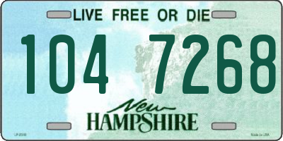 NH license plate 1047268