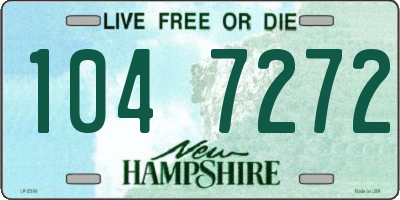NH license plate 1047272
