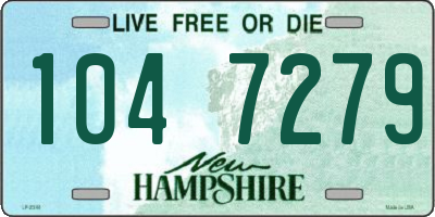 NH license plate 1047279
