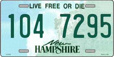 NH license plate 1047295