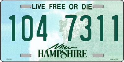 NH license plate 1047311