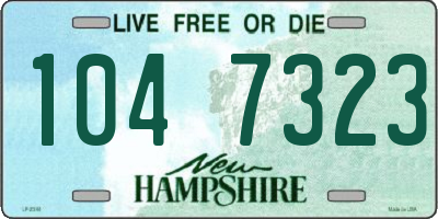 NH license plate 1047323