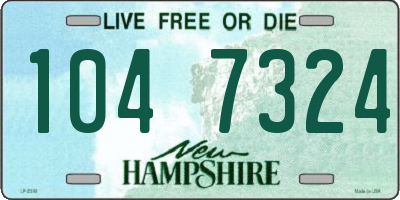NH license plate 1047324