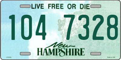 NH license plate 1047328