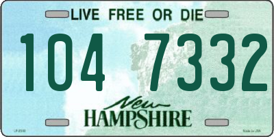 NH license plate 1047332