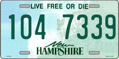 NH license plate 1047339