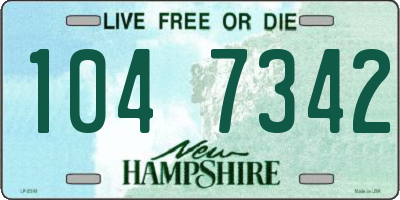 NH license plate 1047342