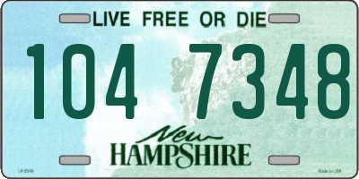 NH license plate 1047348