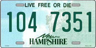 NH license plate 1047351