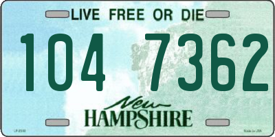 NH license plate 1047362
