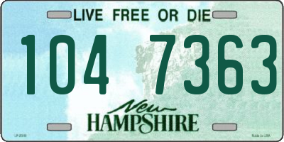NH license plate 1047363