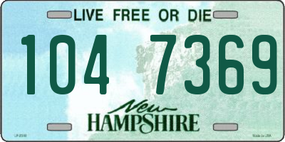 NH license plate 1047369