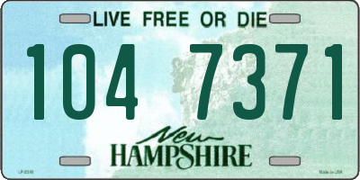 NH license plate 1047371