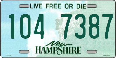NH license plate 1047387
