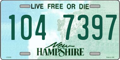 NH license plate 1047397