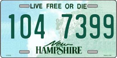 NH license plate 1047399