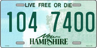 NH license plate 1047400