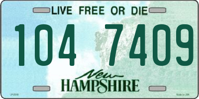 NH license plate 1047409