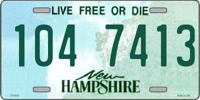 NH license plate 1047413