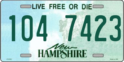 NH license plate 1047423