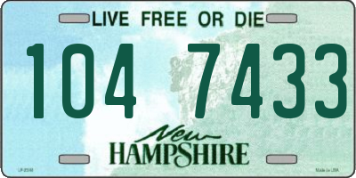 NH license plate 1047433