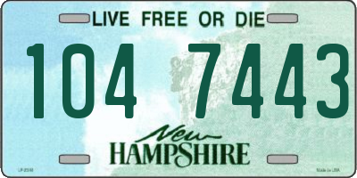 NH license plate 1047443