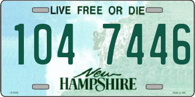 NH license plate 1047446