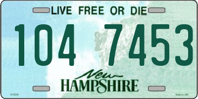 NH license plate 1047453
