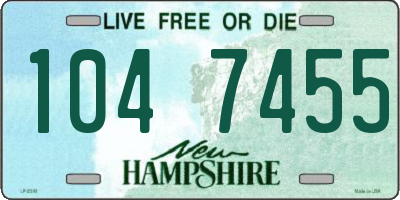 NH license plate 1047455