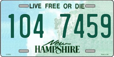 NH license plate 1047459