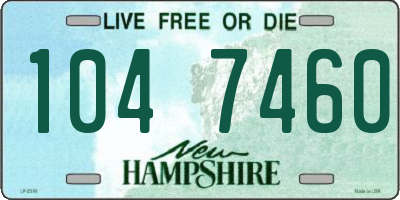 NH license plate 1047460