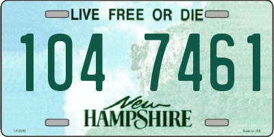 NH license plate 1047461