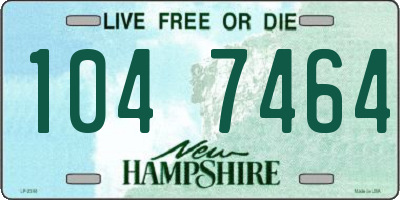 NH license plate 1047464