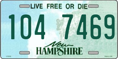 NH license plate 1047469