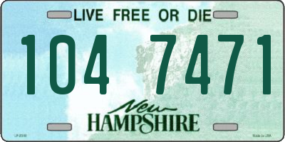 NH license plate 1047471