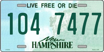 NH license plate 1047477