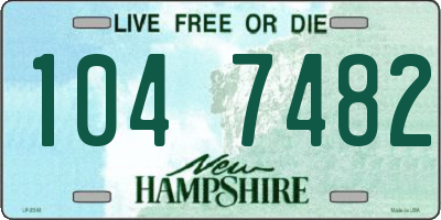 NH license plate 1047482